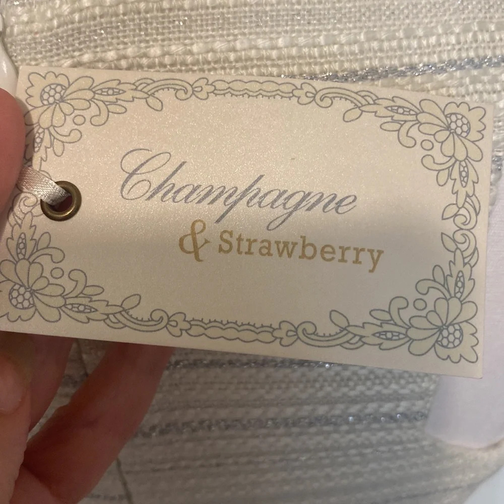 🤍 NWT Champagne & Strawberry White Brocade & Boucle-Tweed Midi Wiggle Dress – M - Picture 4 of 5